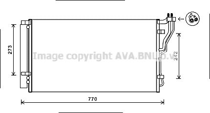 AVA QUALITY COOLING Конденсатор, кондиционер HYA5246D